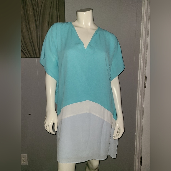 Crosby By Mollie Burch Color Block Tunic Dress Size Small - Picture 2 of 9